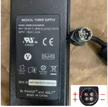 Brand NEW MEDICAL MENB1121A2449F02 24V DC 5A 4pin AC DC ADAPTER POWER Supply